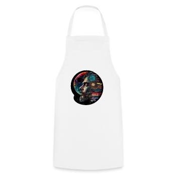 Les voyages nocturnes , Dreams rêveur - Tablier de cuisine - blanc - Devant - AI Model Male 185 dark (185cm)