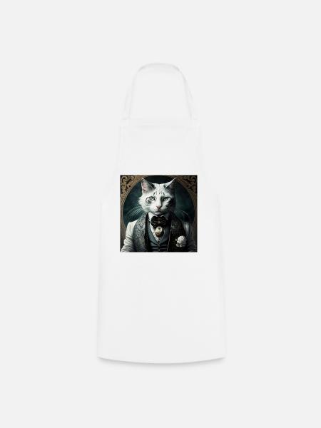 White Cat - Kochschürze - Weiß