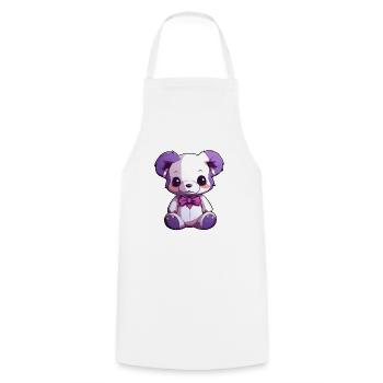 Teddy bear baby - Cooking Apron - white - Front - AI Model Male 185 dark (185cm)