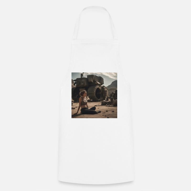 Retombée - Tablier de cuisine - blanc