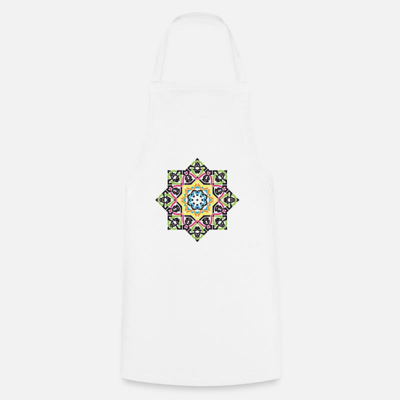 Mandala arabe - Tablier de cuisine - blanc