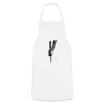 hand and sword - Cooking Apron - white - Front - AI Model Male 185 dark (185cm)