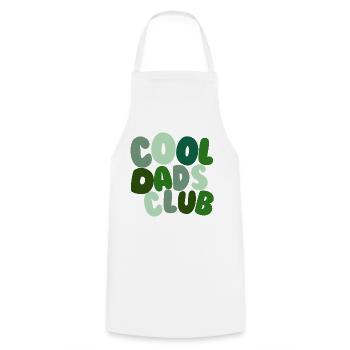 Cool Dads Club Grün - Kochschürze - Weiß - Vorne - AI Model Male 185 dark (185cm)