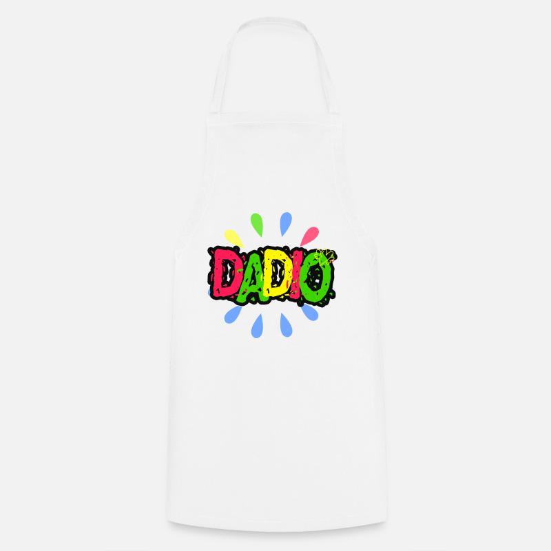 Dadio - Fathers Day tshirt - Cooking Apron - white