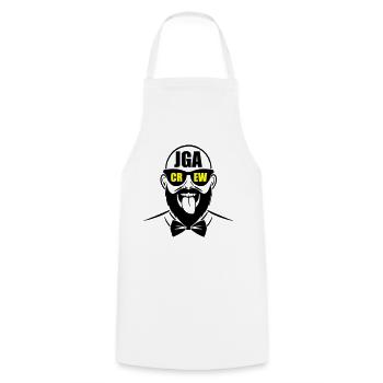 Enterrement de vie de garçon Crew Enterrement de vie de garçon - Tablier de cuisine - blanc - Devant - AI Model Male 185 dark (185cm)