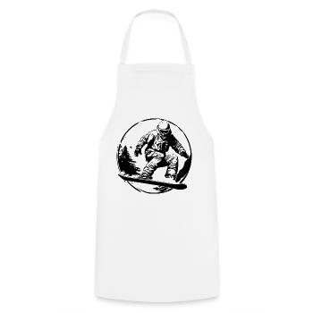 Planche à neige Silhouette Homme - Tablier de cuisine - blanc - Devant - AI Model Male 185 dark (185cm)