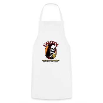 L'ALCOOL NE RÉSOUD PAS LES PROBLÈMES, MAIS L'EAU - Tablier de cuisine - blanc - Devant - AI Model Male 185 dark (185cm)