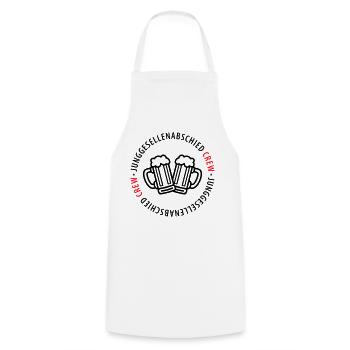 Jga Crew Junggesellenabschied Bier - Kochschürze - Weiß - Vorne - AI Model Male 185 dark (185cm)