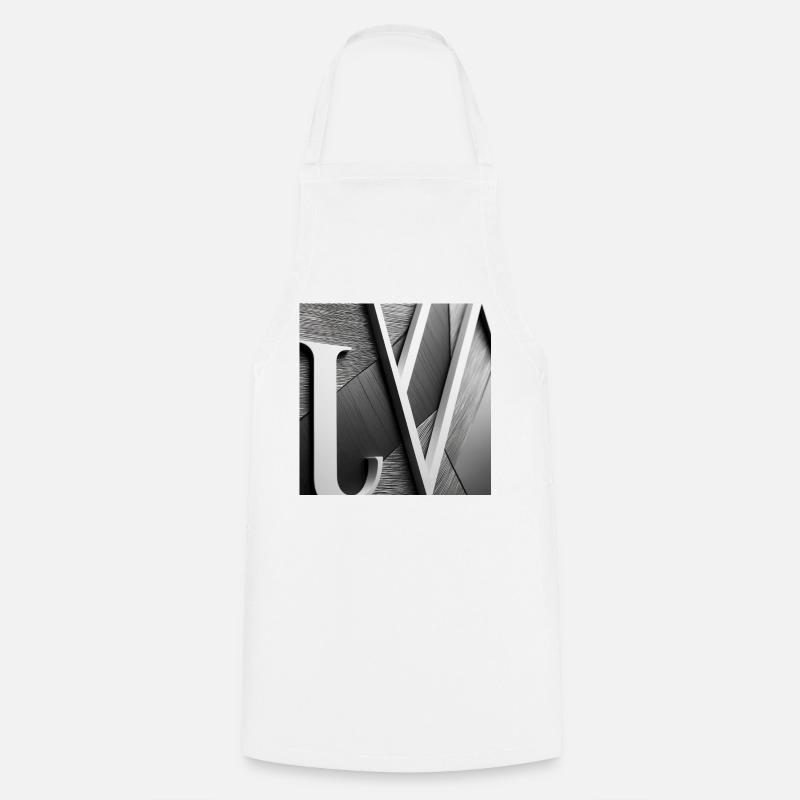 Couture Monogram - Kochschürze - Weiß
