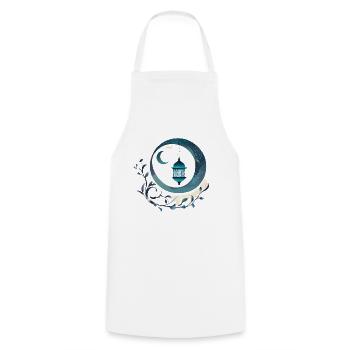 Cadeau du Ramadan Aïd Moubarak Islam Allah Musulman - Tablier de cuisine - blanc - Devant - AI Model Male 185 dark (185cm)