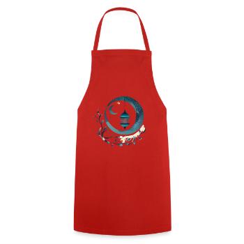 Ramadan Gift Eid Mubarak Islam Allah Muslim - Cooking Apron - red - Front - AI Model Male 185 dark (185cm)