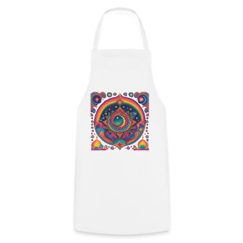 Cadeau du Ramadan Aïd Moubarak Islam Allah Musulman - Tablier de cuisine - blanc - Devant - AI Model Male 185 dark (185cm)