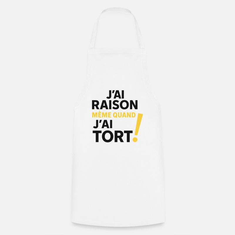 I'm right even when I'm wrong! - Cooking Apron - white