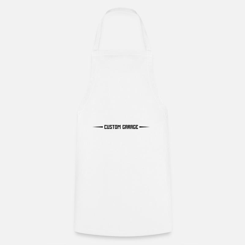 Custom Garage - Cooking Apron - white