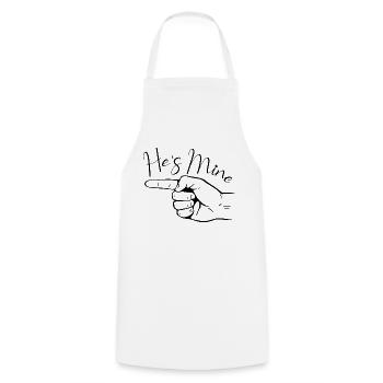 Saint Valentin ses couples siens - Tablier de cuisine - blanc - Devant - AI Model Male 185 dark (185cm)