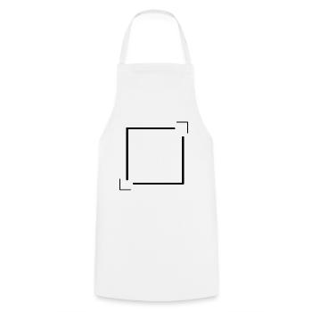 Lines Frame with Corners Decoration Gift - Cooking Apron - white - Front - AI Model Male 185 dark (185cm)