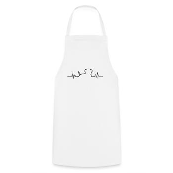ECG Bulldog Dog Bulldog Holder - Cooking Apron - white - Front - AI Model Male 185 dark (185cm)