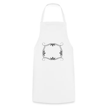 Schwazer Elegant frame with decoration - Cooking Apron - white - Front - AI Model Male 185 dark (185cm)