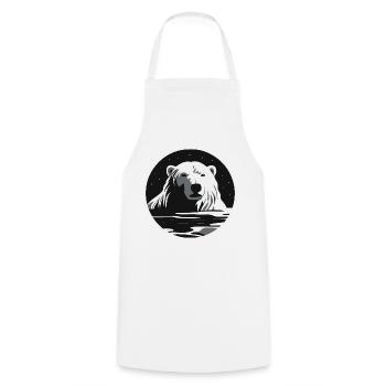 Ours blanc - Tablier de cuisine - blanc - Devant - AI Model Male 185 dark (185cm)