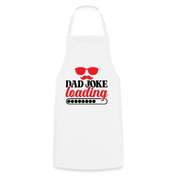 Dad Joke Loading - Cooking Apron - white - Front - AI Model Male 185 dark (185cm)