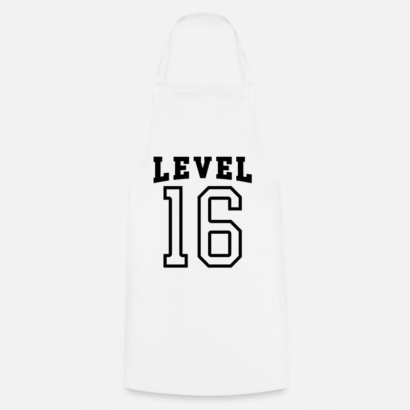 Level 16 Birthday - Cooking Apron - white