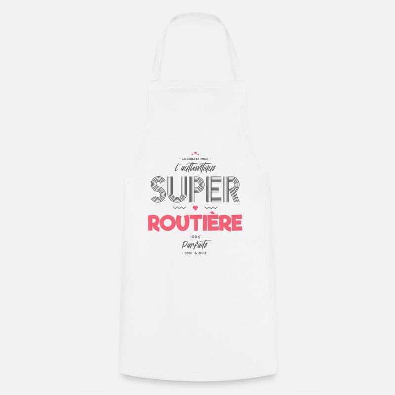 L authentique super routière - Tablier de cuisine - blanc