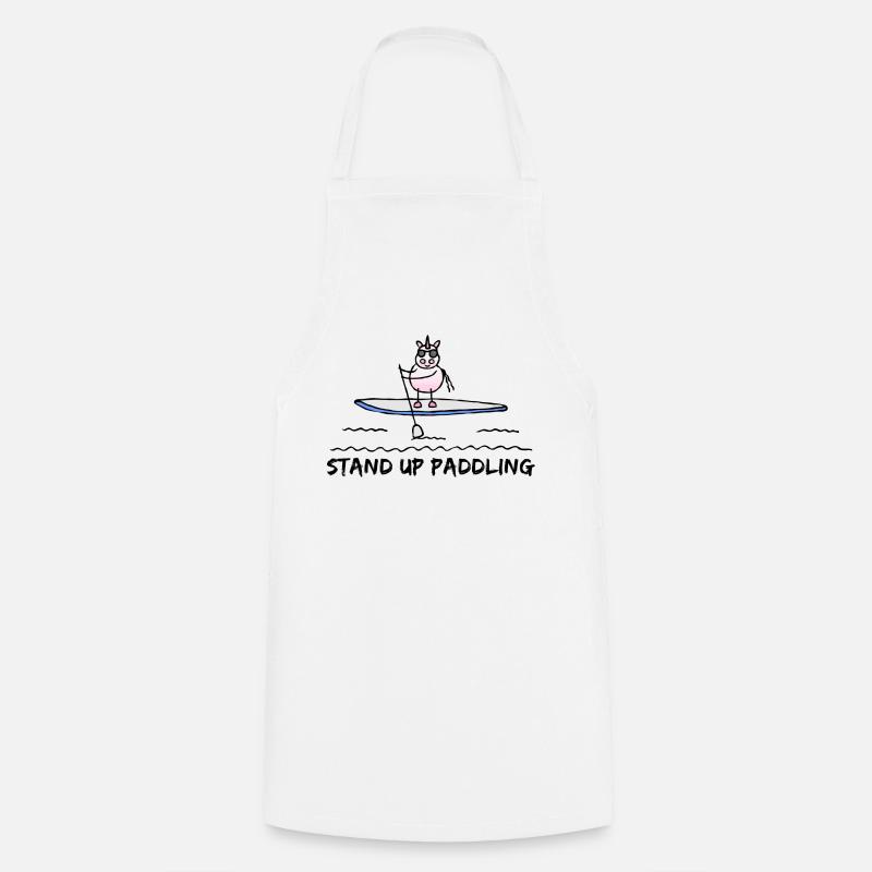 SUP Licorne Stand Up Paddle Stand Up Paddle - Tablier de cuisine - blanc