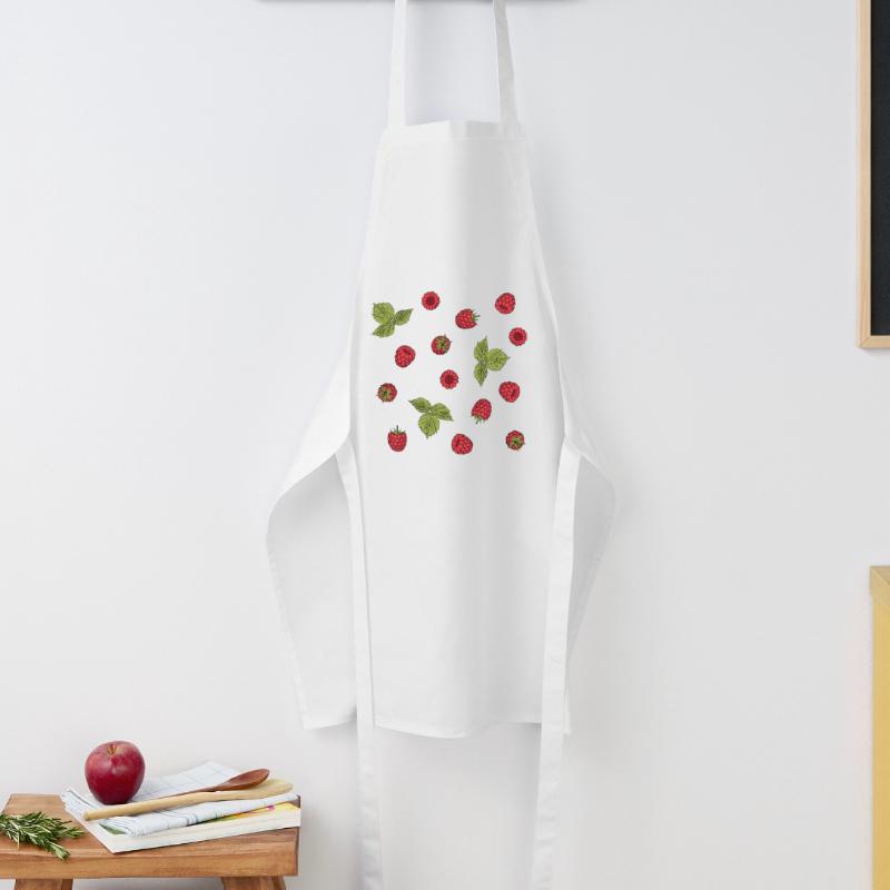 For raspberry lovers: delicious raspberry pattern Cooking Apron