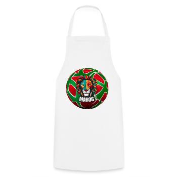 The Lions of Morocco - Cooking Apron - white - Front - AI Model Male 185 dark (185cm)
