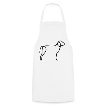 Beagle - Cooking Apron - white - Front - AI Model Male 185 dark (185cm)