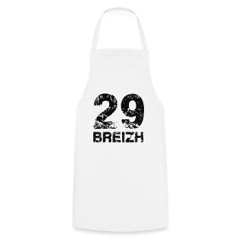 29 Breizh Bretagne - Tablier de cuisine - blanc - Devant - AI Model Male 185 dark (185cm)
