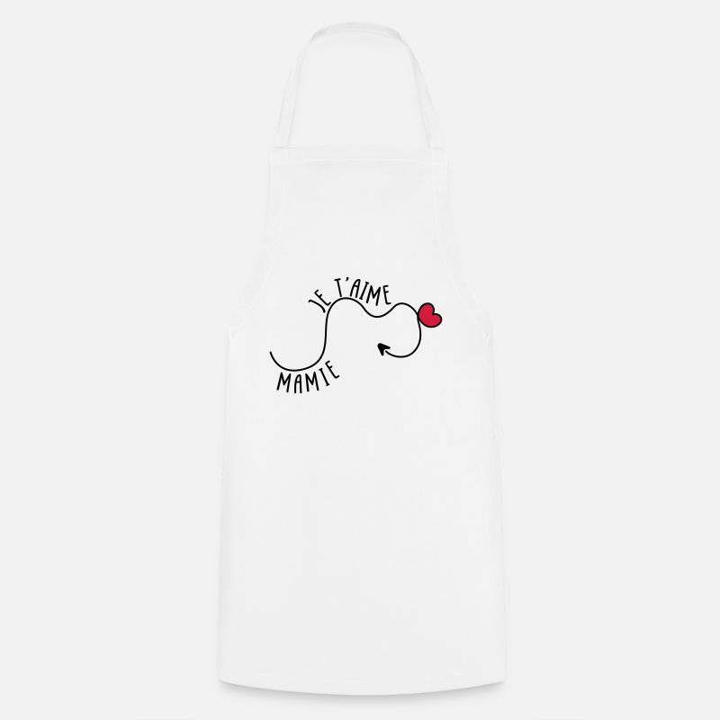 Mamie je t'aime ! - Tablier de cuisine - blanc
