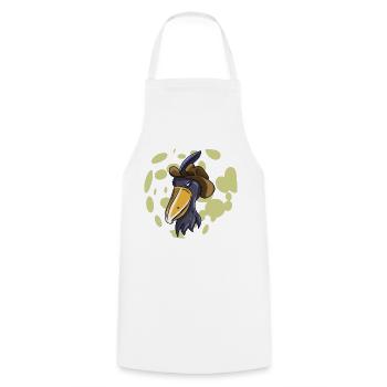 Shoebill Bird Ornithologist Forest I Gift - Cooking Apron - white - Front - AI Model Male 185 dark (185cm)