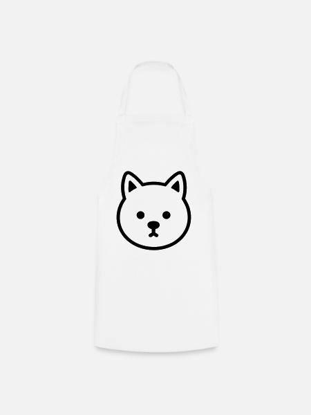 Hund - Kochschürze - Weiß