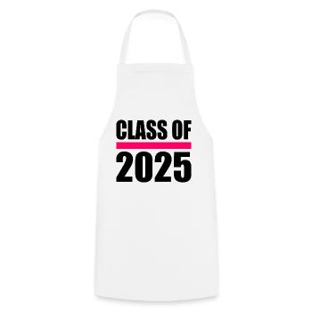 Class of 2025 - Kochschürze - Weiß - Vorne - AI Model Male 185 dark (185cm)