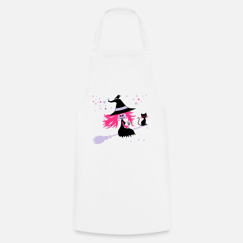 witch - Cooking Apron - white