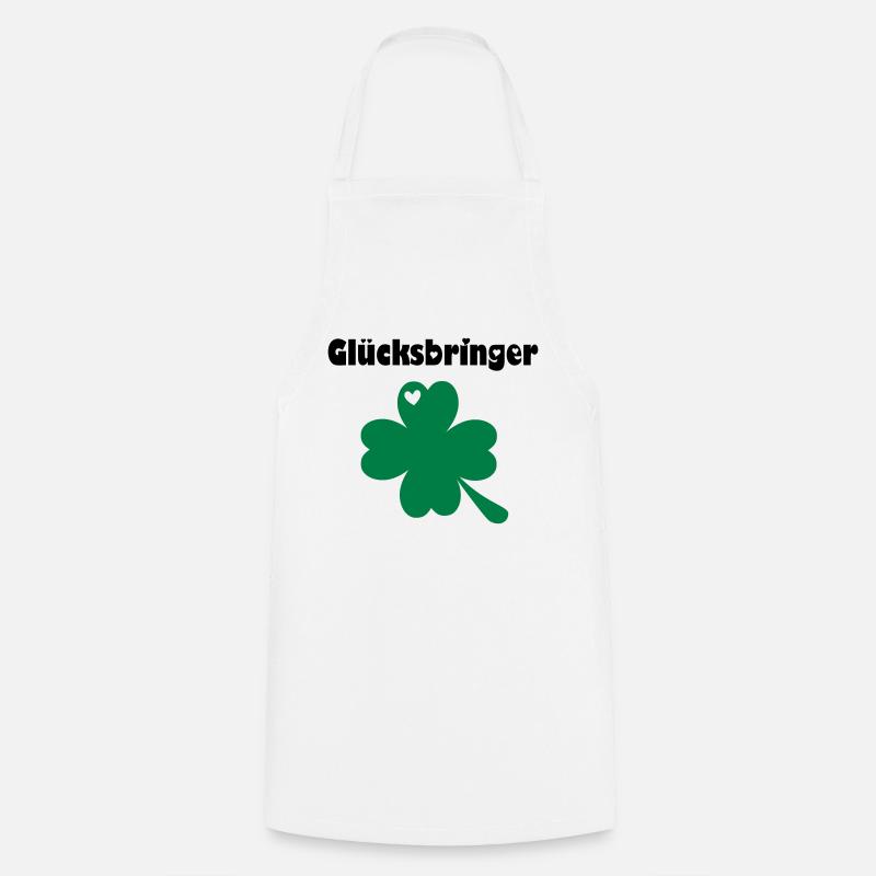 Kleeblatt - Kochschürze - Weiß