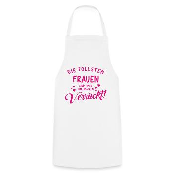 Die tollsten Frauen - Kochschürze - Weiß - Vorne - AI Model Male 185 dark (185cm)