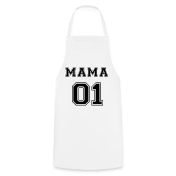 Mama 01 Weihnachten Partner Paar Liebe Geschenk - Kochschürze - Weiß - Vorne - AI Model Male 185 dark (185cm)