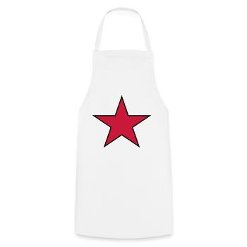 star_01 - Tablier de cuisine - blanc - Devant - AI Model Male 185 dark (185cm)