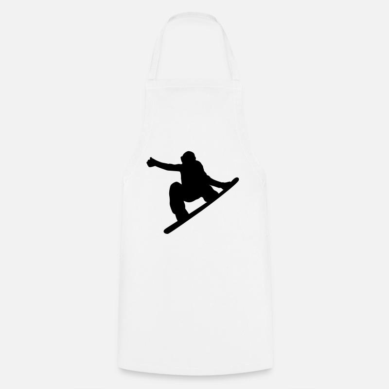 snowboarding - Kochschürze - Weiß