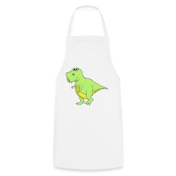 Trex - Kochschürze - Weiß - Vorne - AI Model Male 185 dark (185cm)