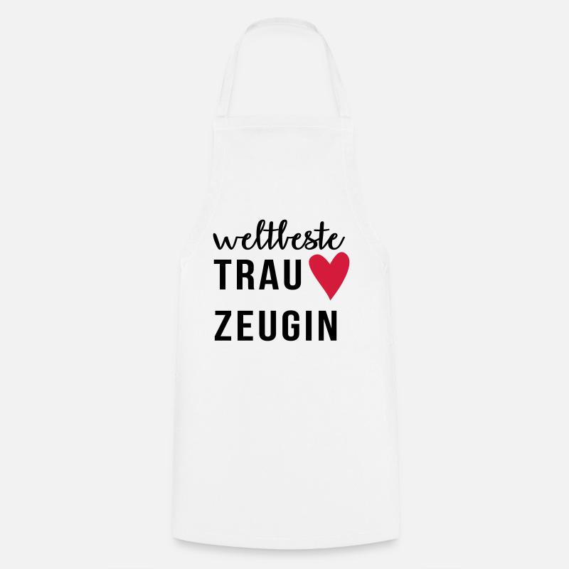 Weltbeste Trauzeugin - Kochschürze - Weiß
