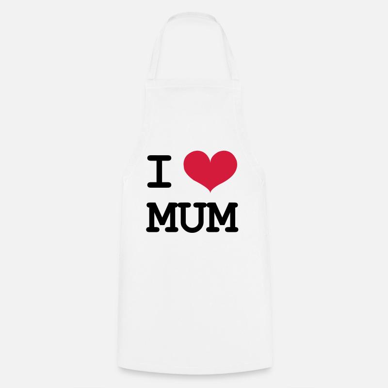 I Love Mum ! - Cooking Apron - white