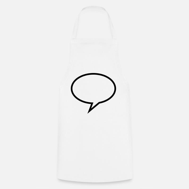 Speech Bubble - Kochschürze - Weiß