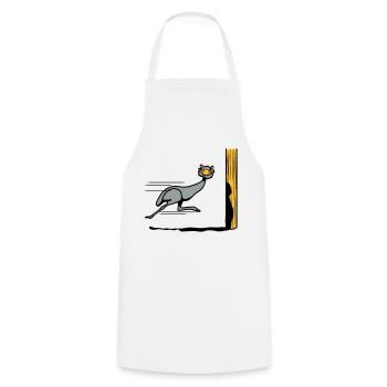 Drôle, autruche émeu course cool drôle de bande de - Tablier de cuisine - blanc - Devant - AI Model Male 185 dark (185cm)