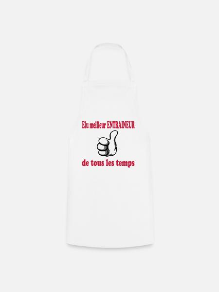 Meilleur entraineur de tous les temps - Tablier de cuisine - blanc