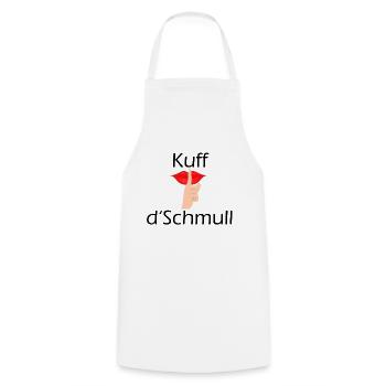 Kuff d'Schmull 1 - Tablier de cuisine - blanc - Devant - AI Model Male 185 dark (185cm)