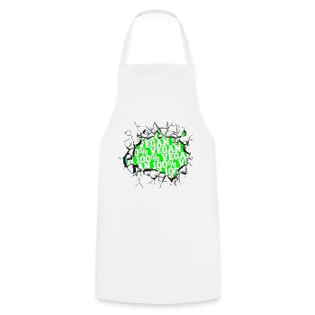 birthday present present idea joke funny quote - Cooking Apron - white - Front - AI Model Male 185 dark (185cm)