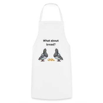 what about bread? - Cooking Apron - white - Front - AI Model Male 185 dark (185cm)